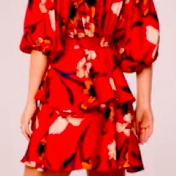 Floral Red Dress ~ Band of The Free - Picture 3 of 3